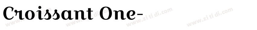 Croissant One字体转换